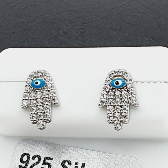 "925 sterling silver luxury CZ earrings for women/girls, Best for RJUS… - Picture 10 of 11